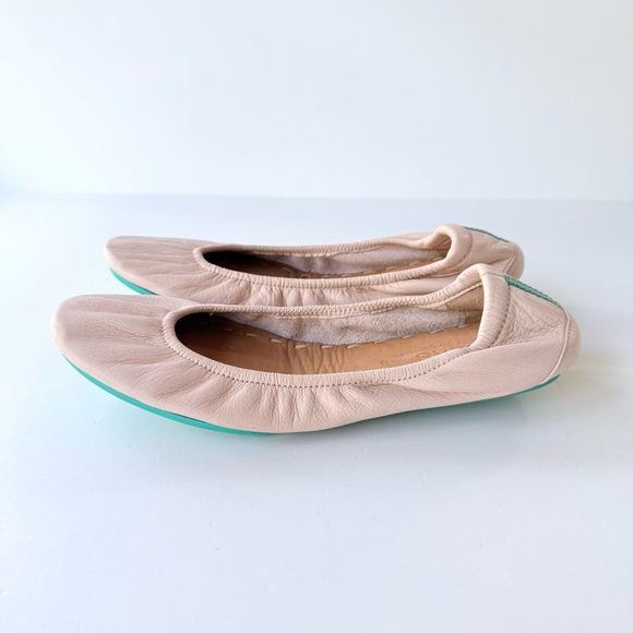 Tieks Ballerina Pink Leather Ballet Flats Size 8 - Picture 2 of 12